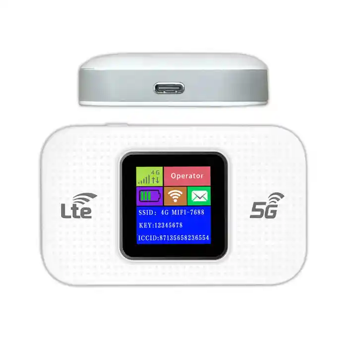 MF68E 4G Portable Pocket Routing Wi-Fi 150Mbps Wireless Routing SIM Plug 3000mAh Color Screen WEP WiF 3000mAh Mobile Data